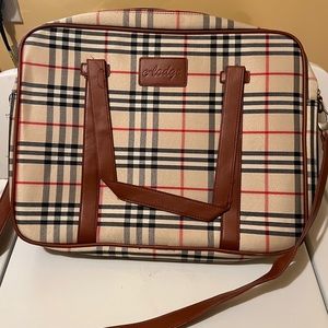 E-Lodge plaid laptop bag